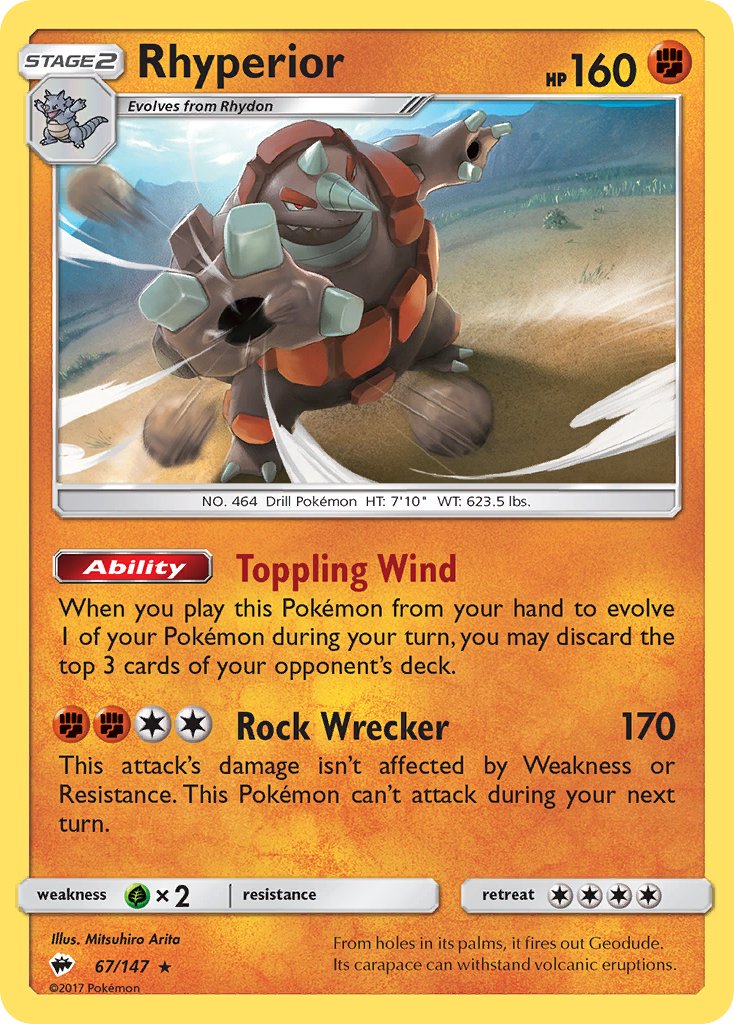 Rhyperior (SM Burning Shadows) (67/147) [Theme Deck Exclusives] - Destination Retro
