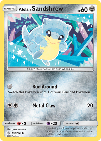 Alolan Sandshrew (137/236) [Sun & Moon: Cosmic Eclipse] - Destination Retro