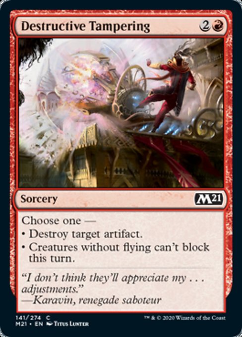 Destructive Tampering [Core Set 2021] - Destination Retro