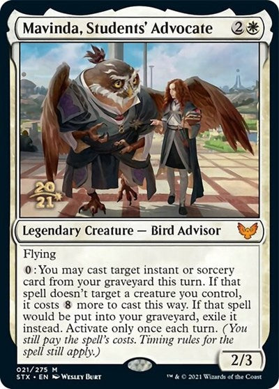 Mavinda, Students' Advocate [Strixhaven: School of Mages Prerelease Promos] - Destination Retro