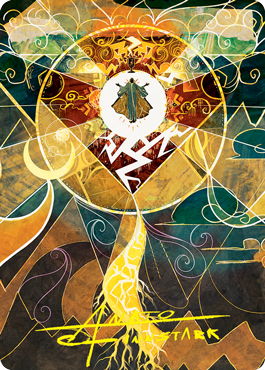 Lightning Bolt Art Card (Gold-Stamped Signature) [Strixhaven: School of Mages Art Series] - Destination Retro