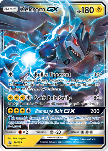 Zekrom GX (SM138) [Sun & Moon: Black Star Promos] - Destination Retro