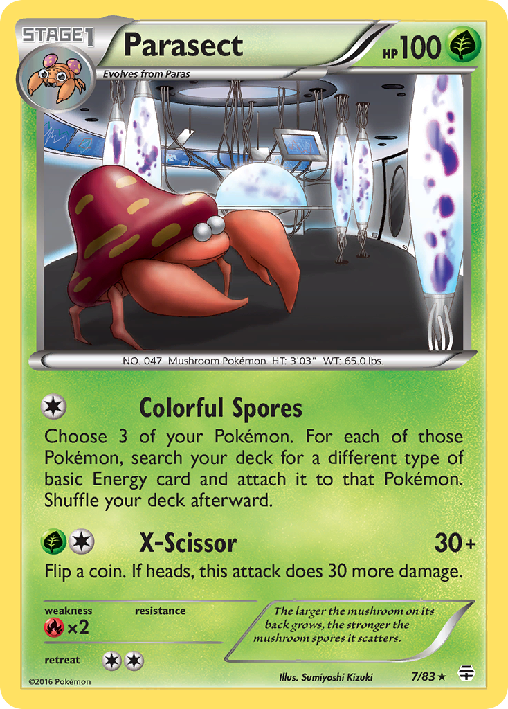 Parasect (7/83) [XY: Generations] - Destination Retro