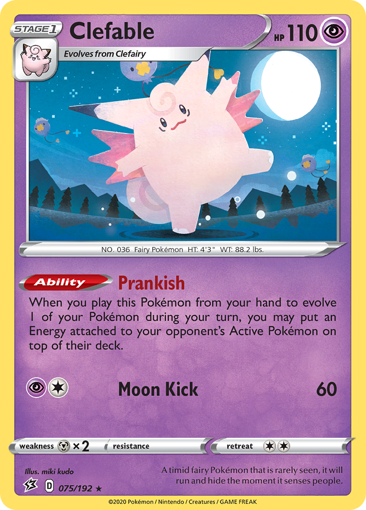 Clefable (75/192) [Sword & Shield: Rebel Clash] - Destination Retro