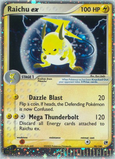 Raichu ex (98/100) [EX: Sandstorm] - Destination Retro