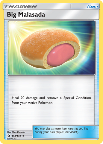 Big Malasada (114/149) [Sun & Moon: Base Set] - Destination Retro