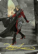 Rowan, Scion of War Art Card (59/81) (Gold-Stamped Signature) [Wilds of Eldraine Art Series] - Destination Retro