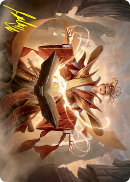 Augusta, Dean of Order Art Card (Gold-Stamped Signature) [Strixhaven: School of Mages Art Series] - Destination Retro
