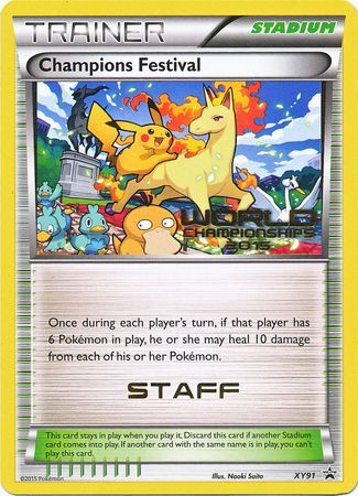 Champions Festival 2015 Staff (XY91) [XY: Black Star Promos] - Destination Retro