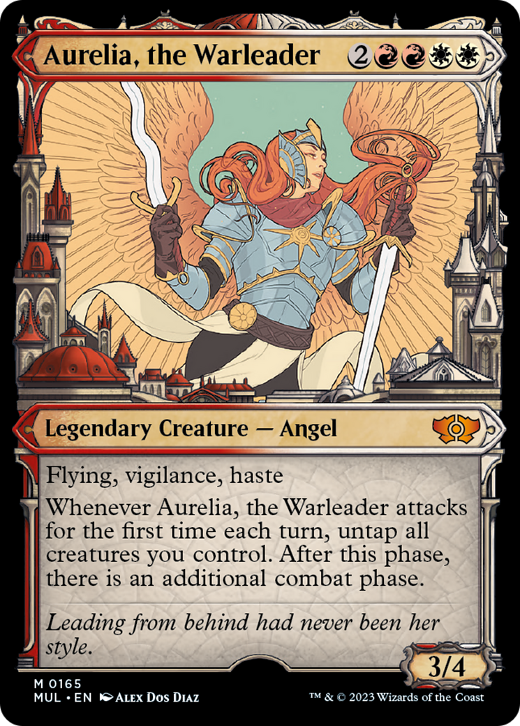 Aurelia, the Warleader (Halo Foil) [Multiverse Legends] - Destination Retro