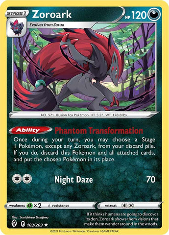 Zoroark (103/203) [Sword & Shield: Evolving Skies] - Destination Retro