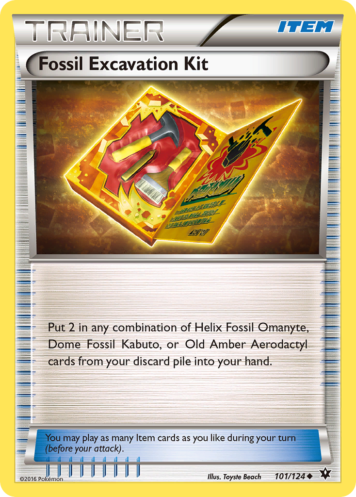 Fossil Excavation Kit (101/124) [XY: Fates Collide] - Destination Retro