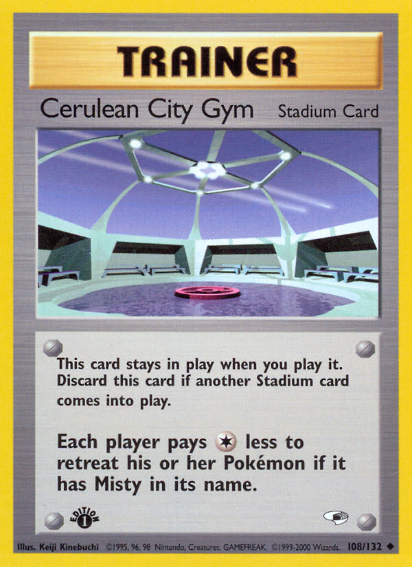 Cerulean City Gym (108/132) [Gym Heroes 1st Edition] - Destination Retro