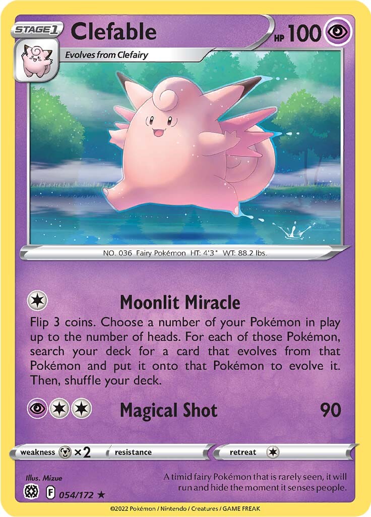 Clefable (054/172) [Sword & Shield: Brilliant Stars] - Destination Retro
