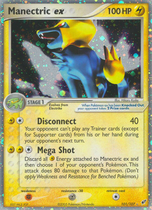 Manectric ex (101/107) [EX: Deoxys] - Destination Retro