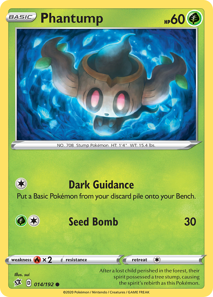 Phantump (14/192) [Sword & Shield: Rebel Clash] - Destination Retro