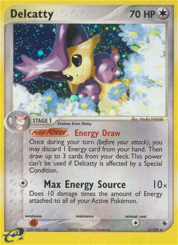 Delcatty (5/109) [EX: Ruby & Sapphire] - Destination Retro