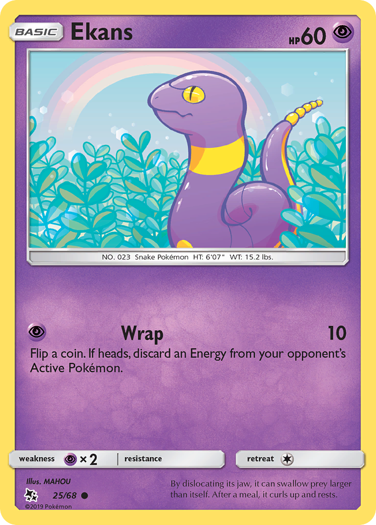 Ekans (25/68) [Sun & Moon: Hidden Fates] - Destination Retro