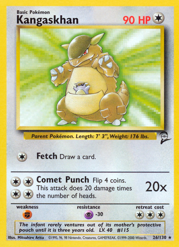Kangaskhan (26/130) [Base Set 2] - Destination Retro
