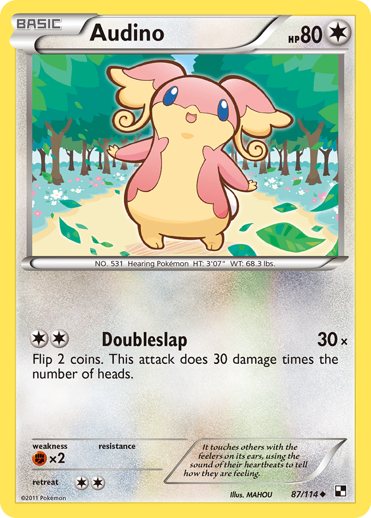Audino (87/114) [Black & White: Base Set] - Destination Retro
