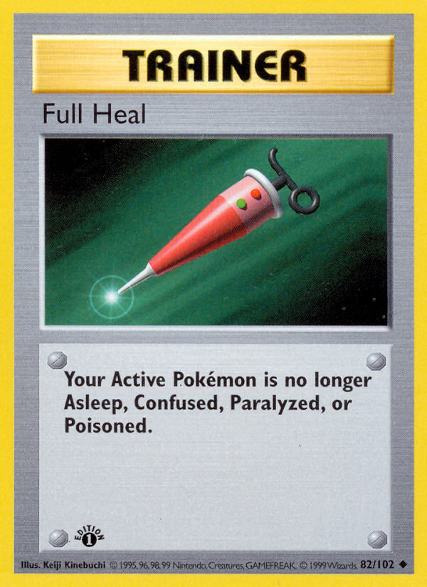 Full Heal (82/102) [Base Set 1st Edition] - Destination Retro
