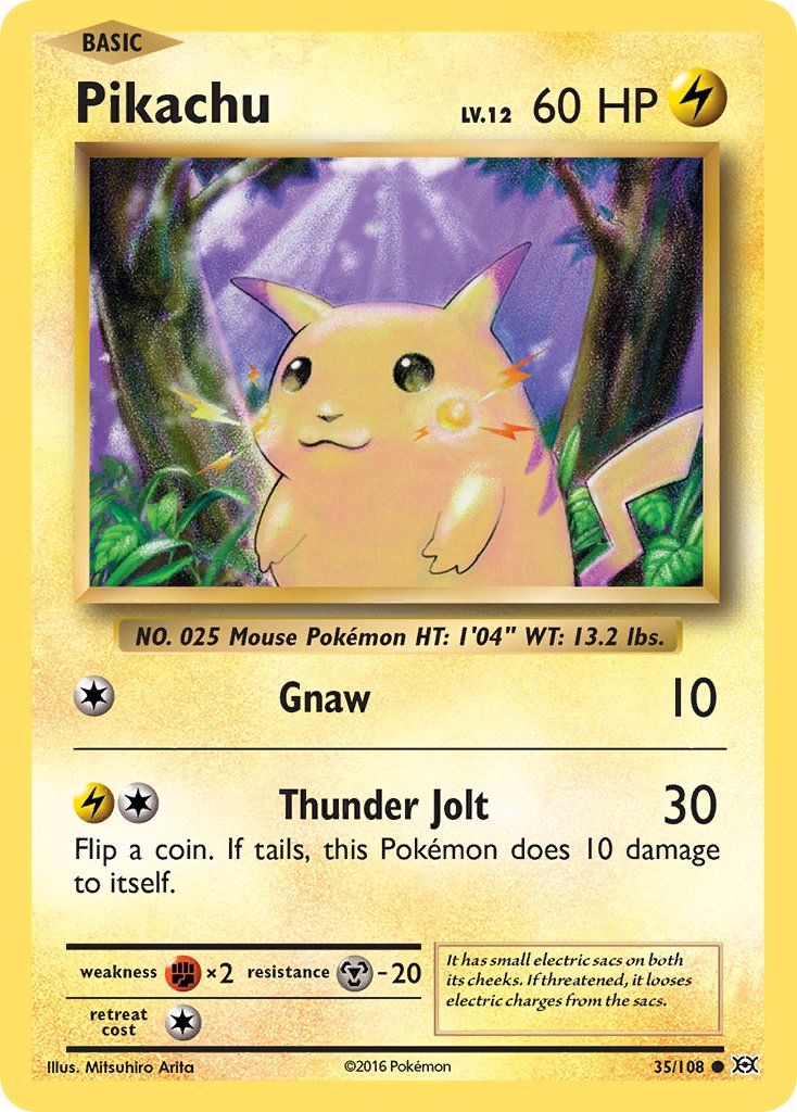 Pikachu (XY Evolutions) (35/108) [Theme Deck Exclusives] - Destination Retro