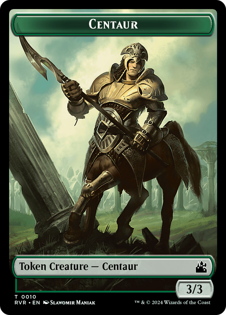 Bird // Centaur Double-Sided Token [Ravnica Remastered Tokens] - Destination Retro