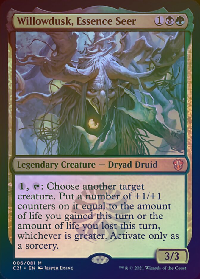 Willowdusk, Essence Seer (Display Commander) [Commander 2021] - Destination Retro