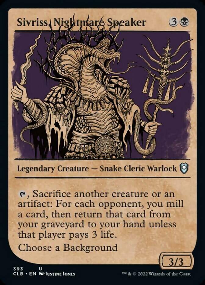Sivriss, Nightmare Speaker (Showcase) [Commander Legends: Battle for Baldur's Gate] - Destination Retro