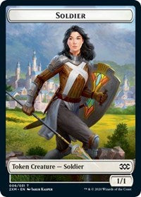 Soldier // Squirrel Double-sided Token [Double Masters Tokens] - Destination Retro