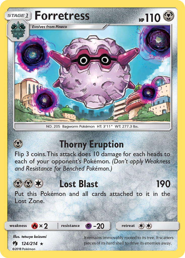 Forretress (124/214) [Sun & Moon: Lost Thunder] - Destination Retro