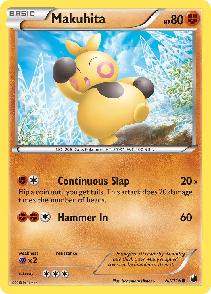 Makuhita (62/116) [Black & White: Plasma Freeze] - Destination Retro