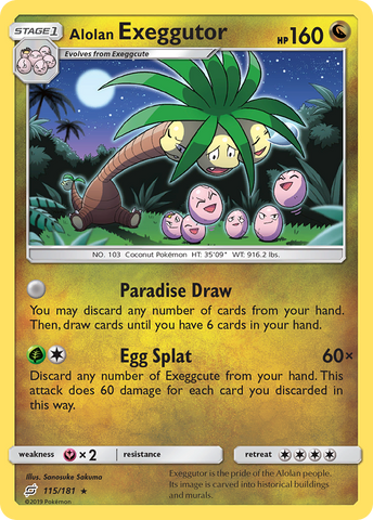 Alolan Exeggutor (115/181) [Sun & Moon: Team Up] - Destination Retro