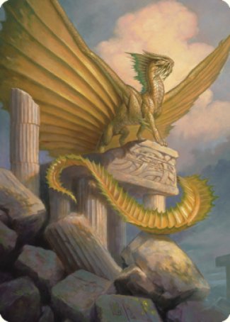 Ancient Gold Dragon Art Card (05) [Commander Legends: Battle for Baldur's Gate Art Series] - Destination Retro