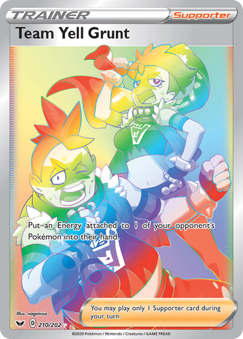 Team Yell Grunt (210/202) [Sword & Shield: Base Set] - Destination Retro