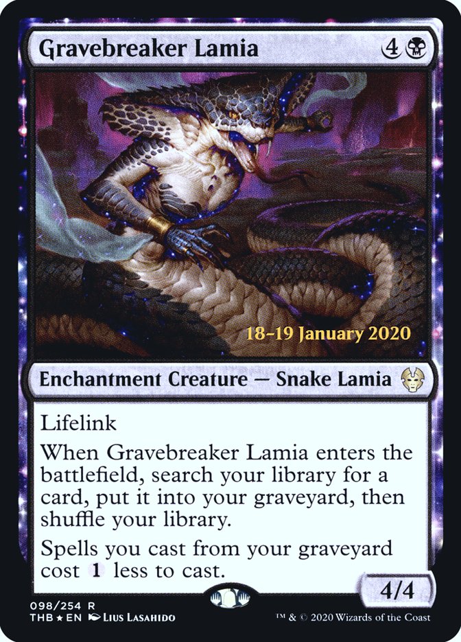 Gravebreaker Lamia [Theros Beyond Death Prerelease Promos] - Destination Retro