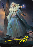Saruman of Many Colors Art Card (Gold-Stamped Signature) [The Lord of the Rings: Tales of Middle-earth Art Series] - Destination Retro