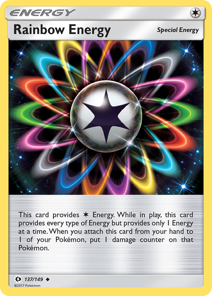Rainbow Energy (137/149) [Sun & Moon: Base Set] - Destination Retro