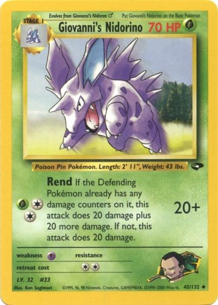 Giovanni's Nidorino (45/132) [Gym Challenge Unlimited] - Destination Retro