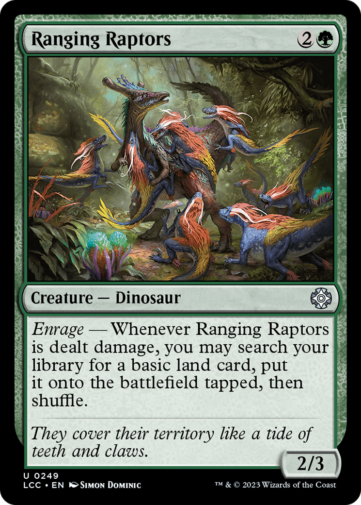 Ranging Raptors [The Lost Caverns of Ixalan Commander] - Destination Retro
