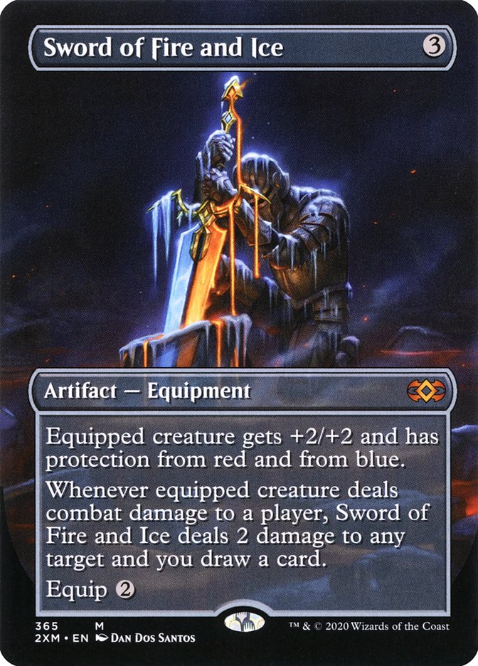 Sword of Fire and Ice (Borderless) [Double Masters] - Destination Retro
