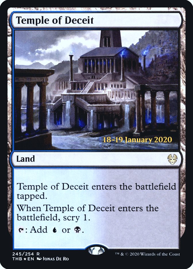 Temple of Deceit [Theros Beyond Death Prerelease Promos] - Destination Retro