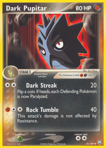 Dark Pupitar (41/109) [EX: Team Rocket Returns] - Destination Retro