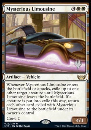 Mysterious Limousine (Promo Pack) [Streets of New Capenna Promos] - Destination Retro