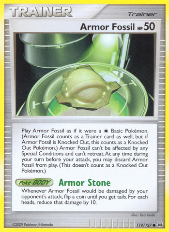 Armor Fossil (119/127) [Platinum: Base Set] - Destination Retro
