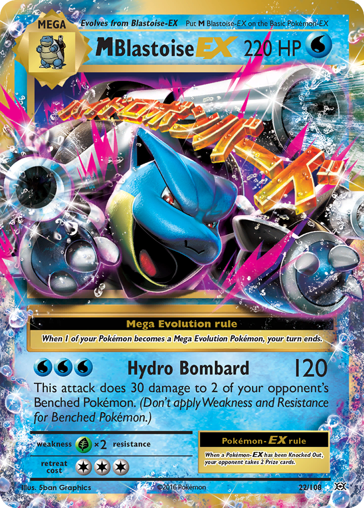 M Blastoise EX (22/108) [XY: Evolutions] - Destination Retro