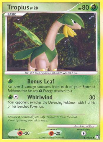 Tropius (64/123) [Diamond & Pearl: Mysterious Treasures] - Destination Retro