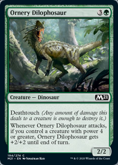 Ornery Dilophosaur [Core Set 2021] - Destination Retro