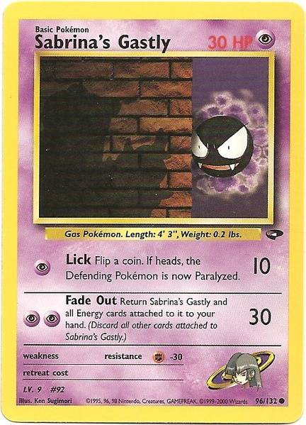 Sabrina's Gastly (96/132) [Gym Challenge Unlimited] - Destination Retro
