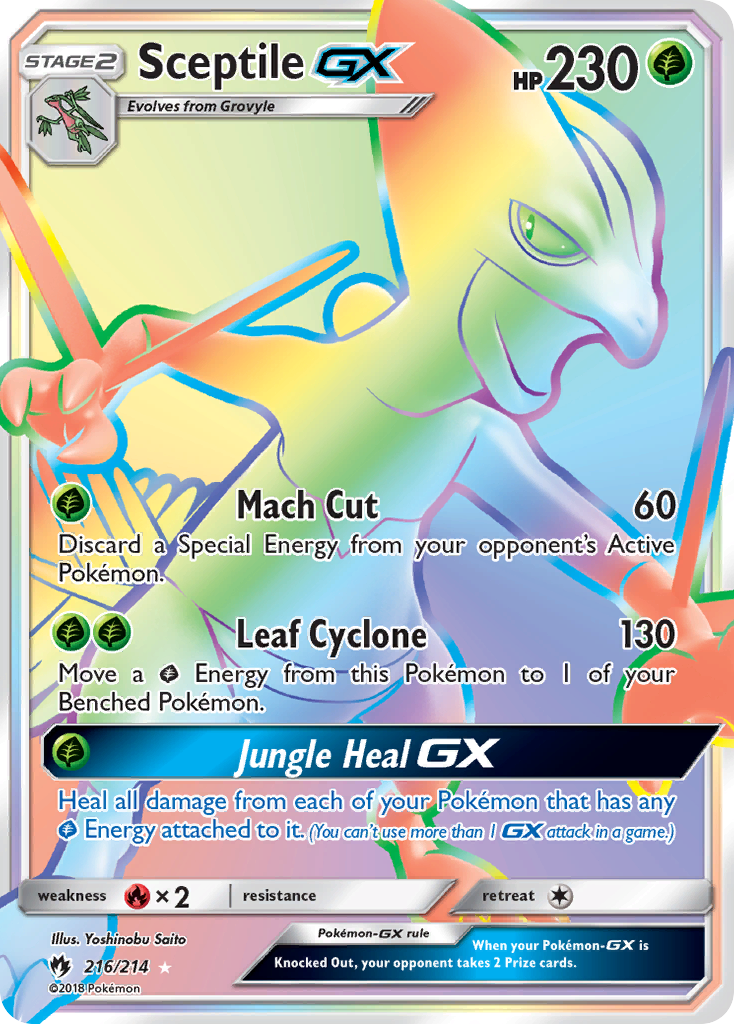 Sceptile GX (216/214) [Sun & Moon: Lost Thunder] - Destination Retro